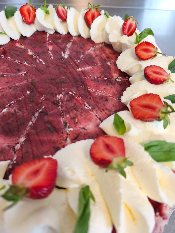 Eine Erdbeertorte