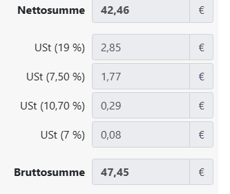 Brutto- und Nettopreis auf (Kassen-)Belegen