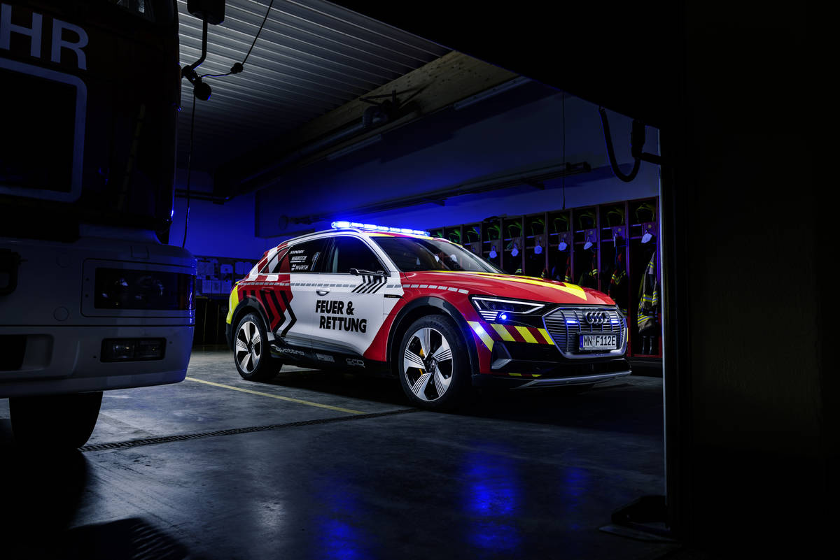 Audi E-Tron Feuer & Rettung