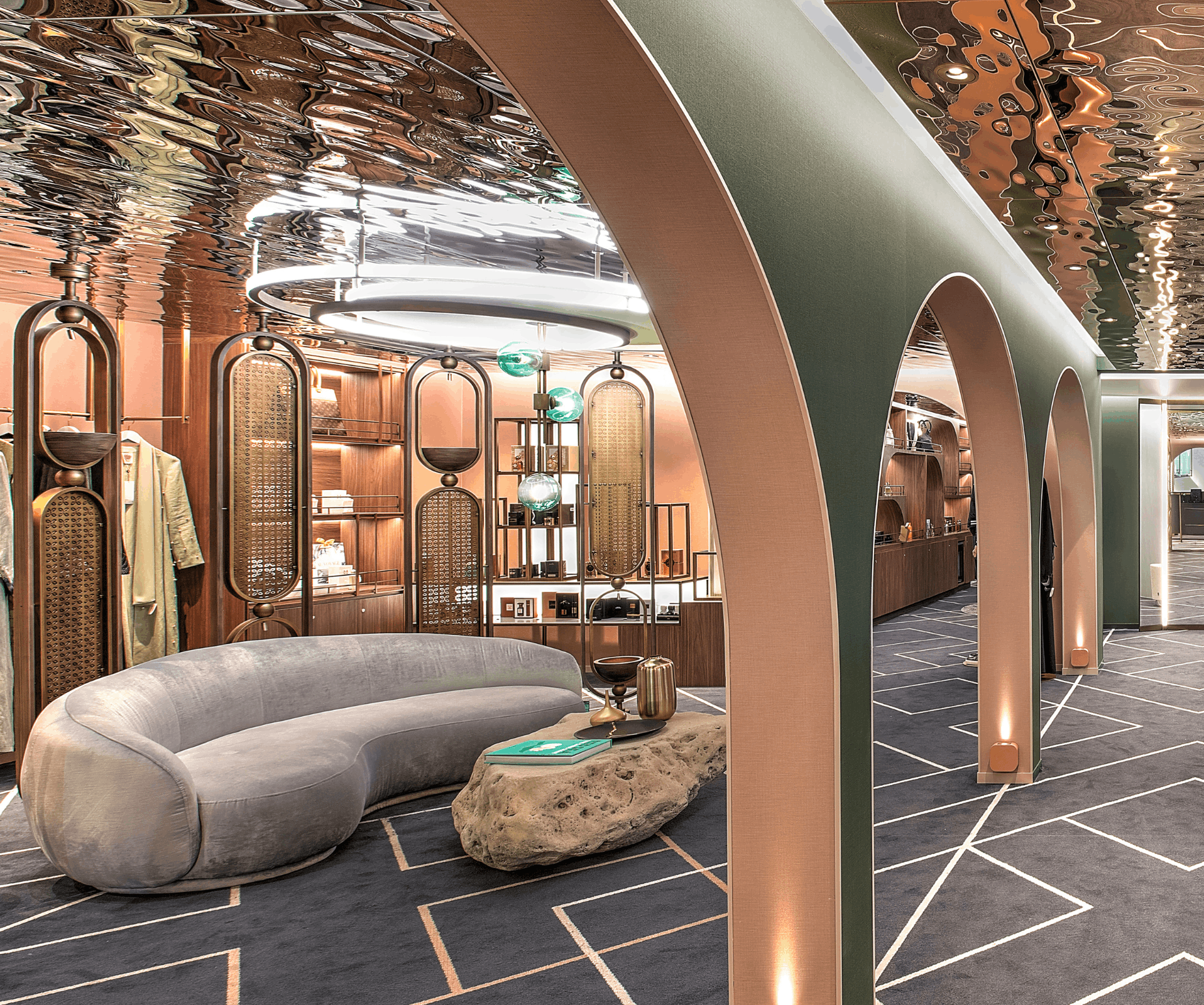 VIP area on Aroya Cruise by Brand Creative Dubai