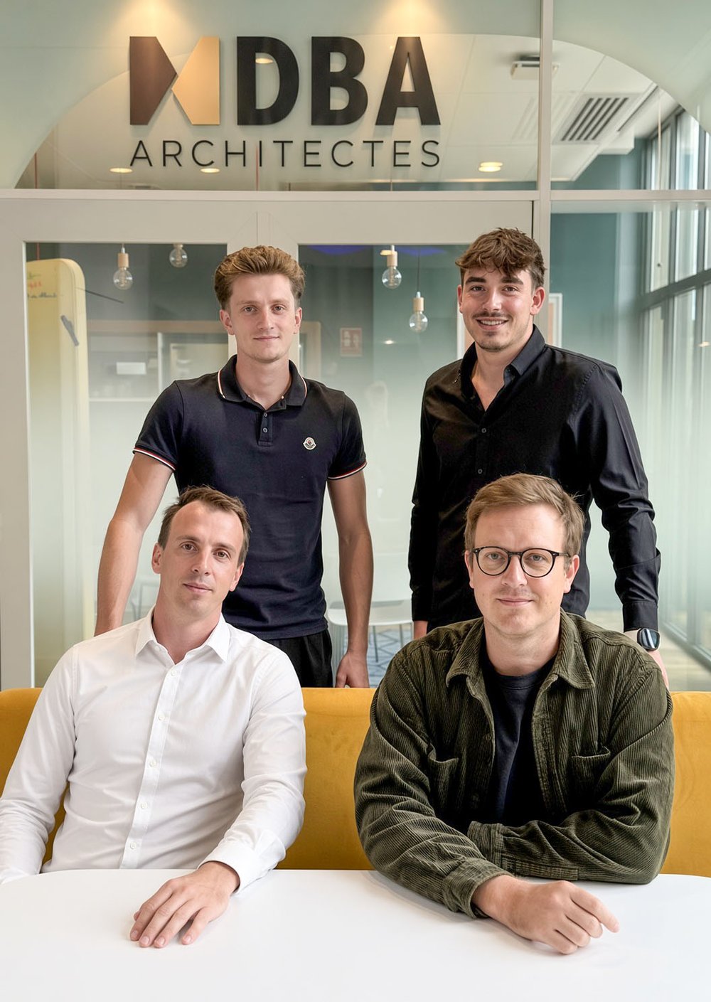 L'équipe de DBA Architectes dans les bureaux de l'agence