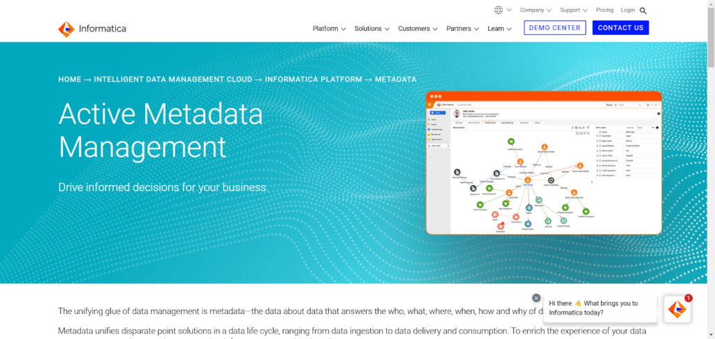 Informatica Metadata Management