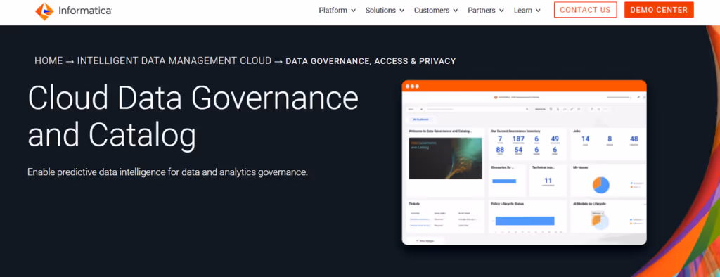 Informatica Cloud Data Governance and Catalog