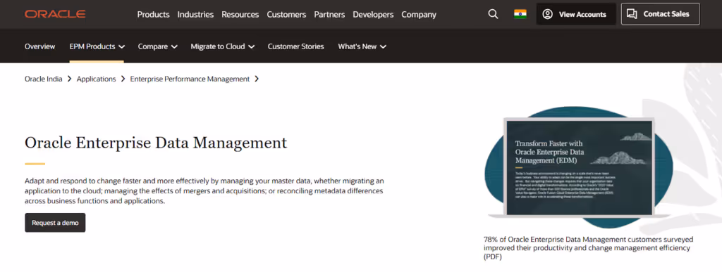 Oracle Enterprise Data Management