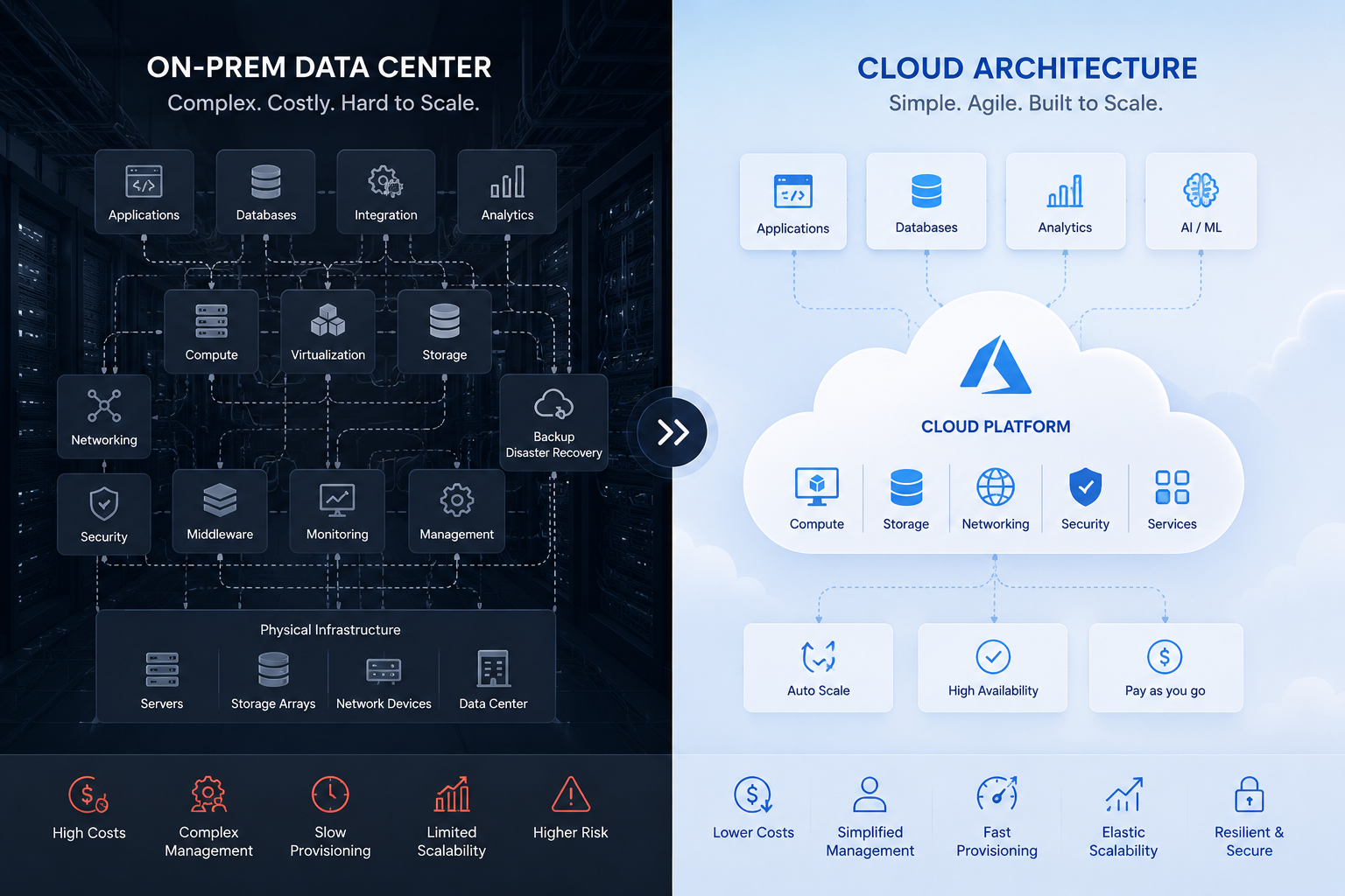 Limitations of traditional on‑prem virtualization, WCT, VMware, Virtual machines, WaferWire