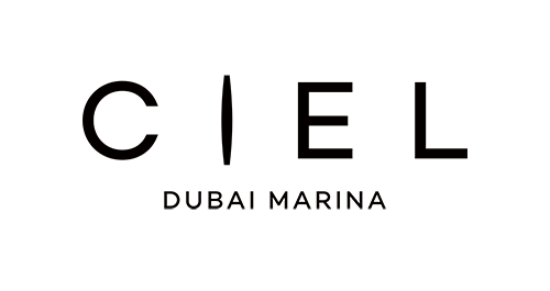 Black and white logo for Ciel