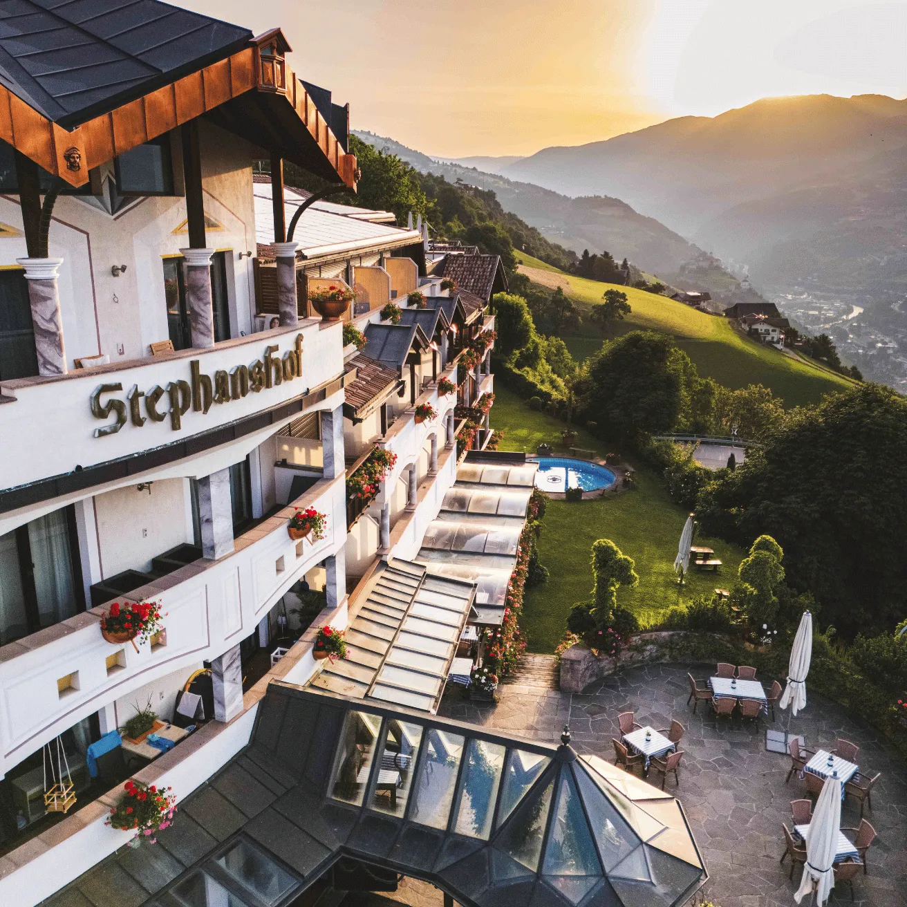 Außenansicht Granpanorama Hotel Stephanshof