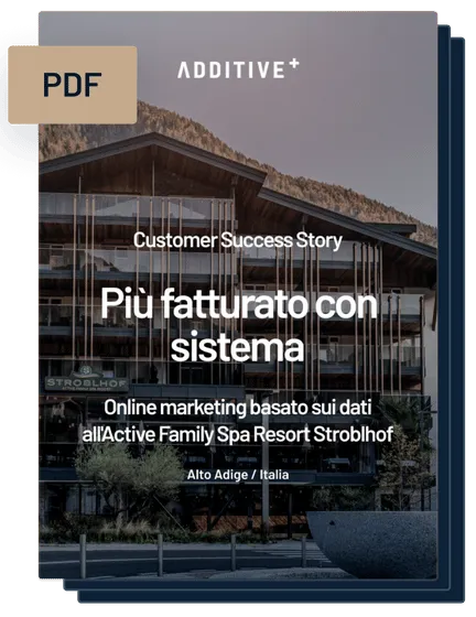 Whitepaper Cover "Più fatturato con sistema: Online marketing all'Active Family Spa Resort Stroblhof"