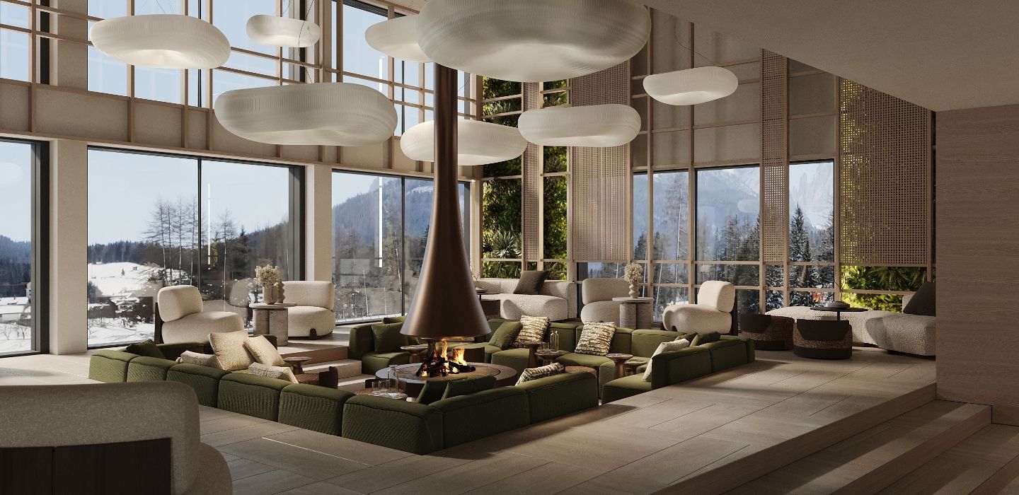 Lobby at Hotel Monika, online marketing client of ADDITIVE