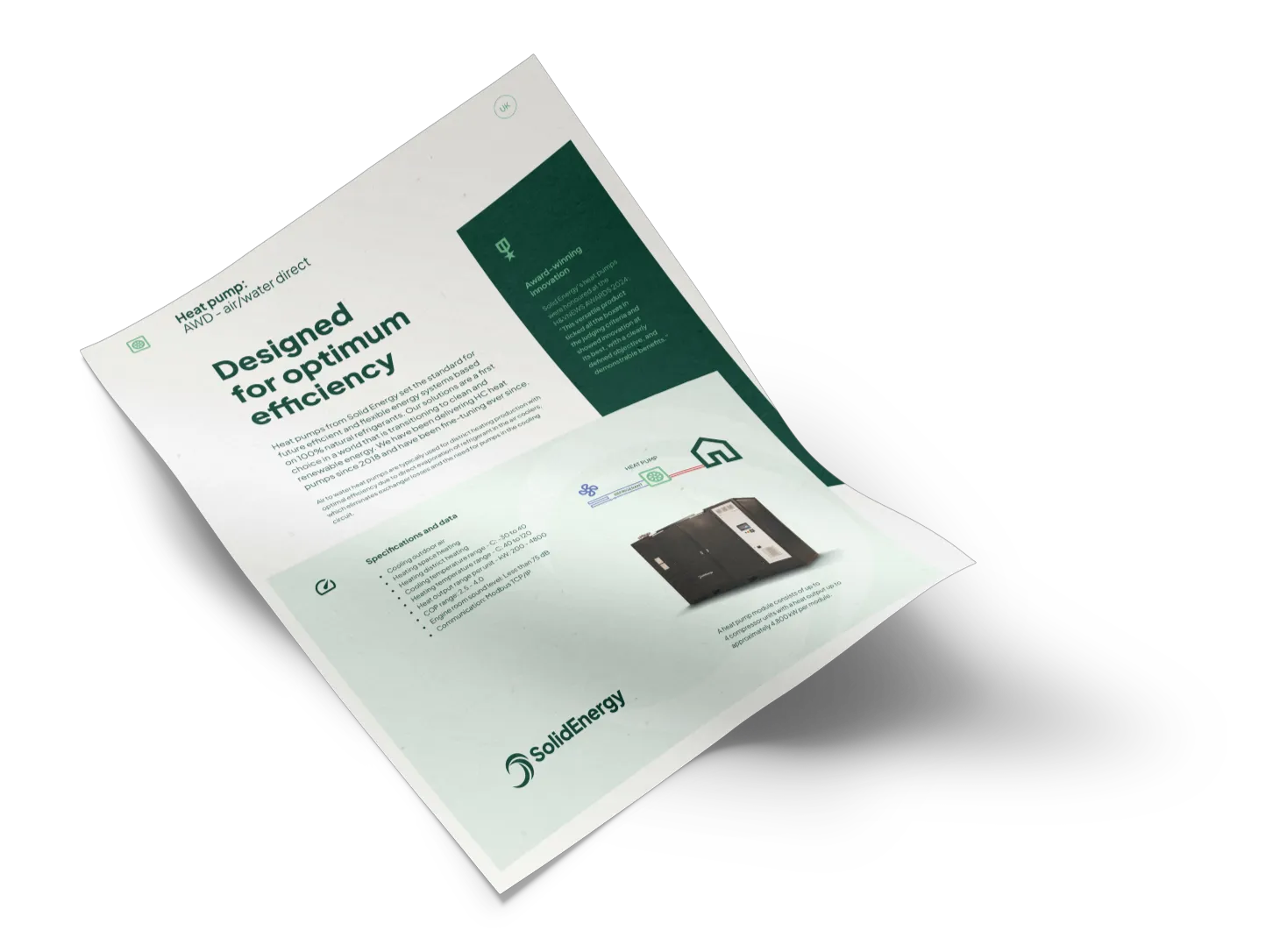 A brochure with a picture of a camera on it.