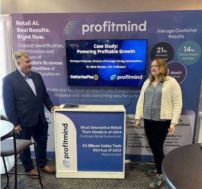 Batteries Plus leaders at NRF on Profitmind pricing intelligence and shared retail market narrative