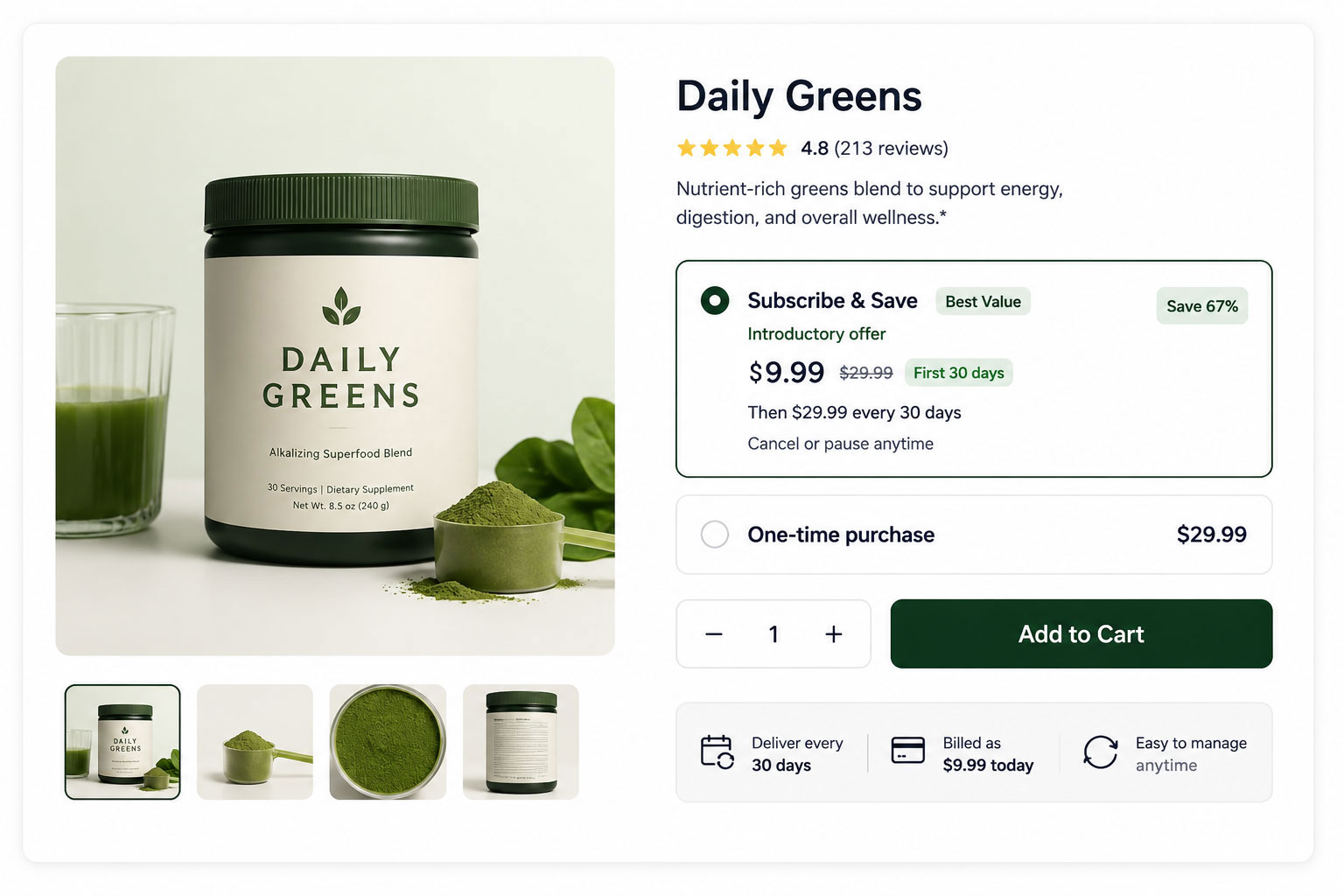 Create subscription products