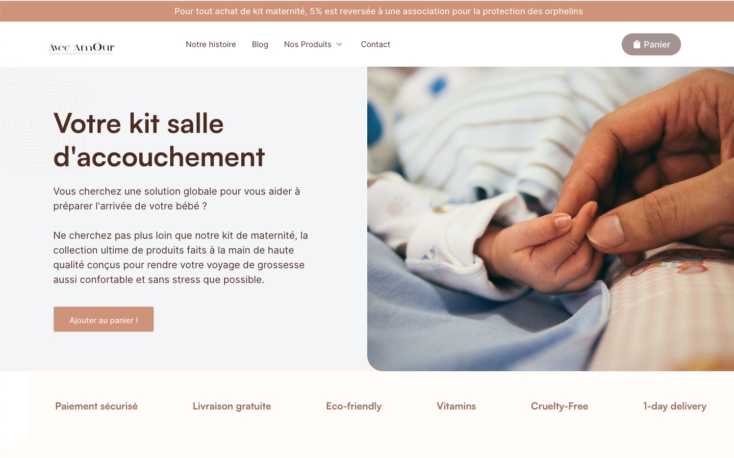 Site internet de Avec Amour
