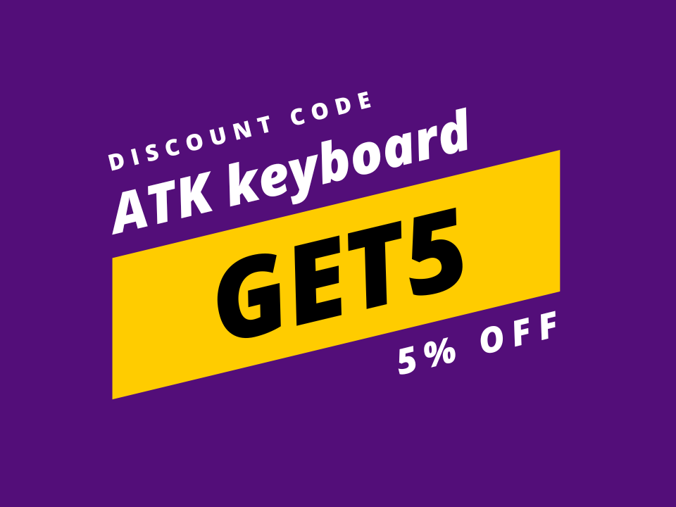 atk keyboard discount code GET5