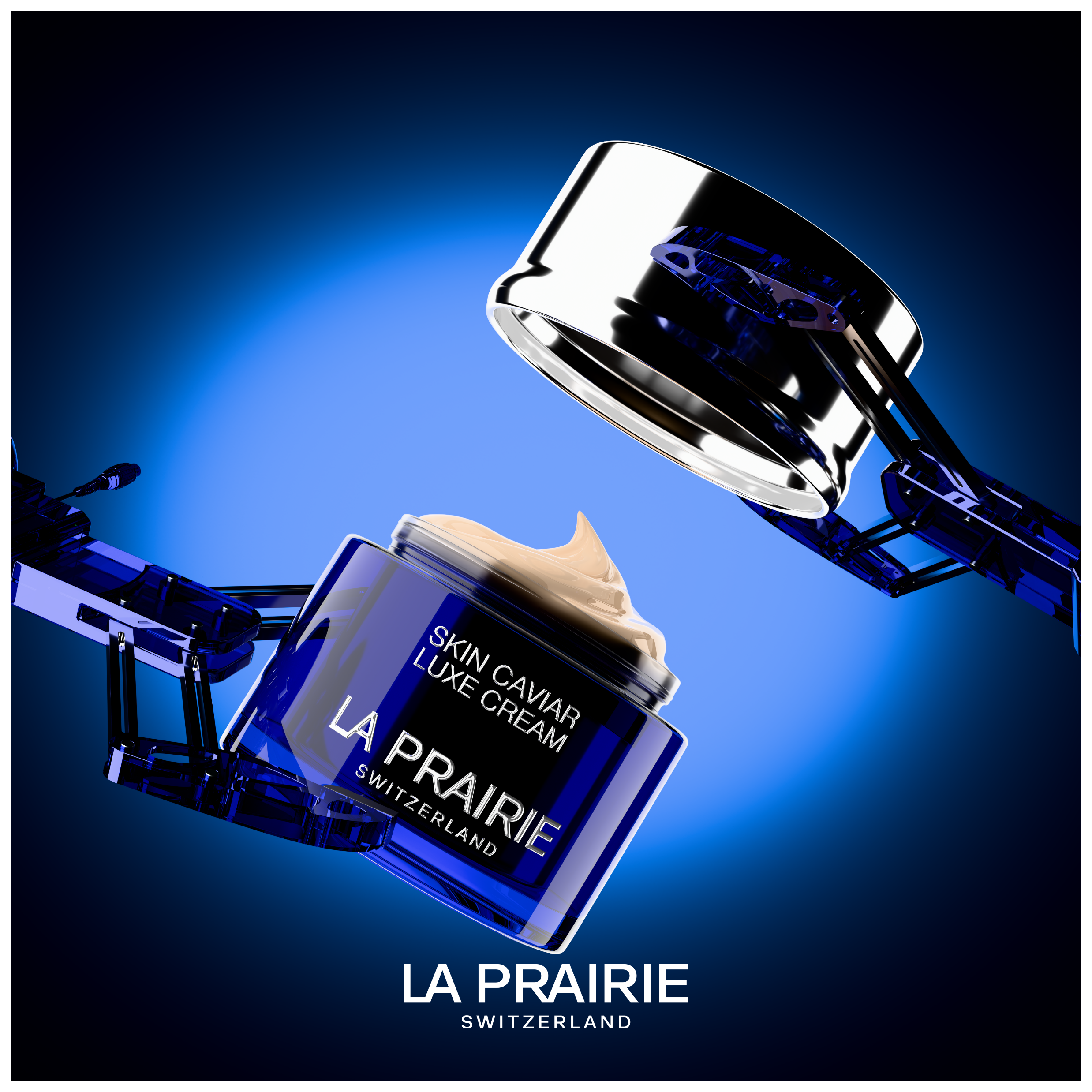 R&D 3D La Prairie - rendu CGI cosmétique luxe par ATLAS agence Paris