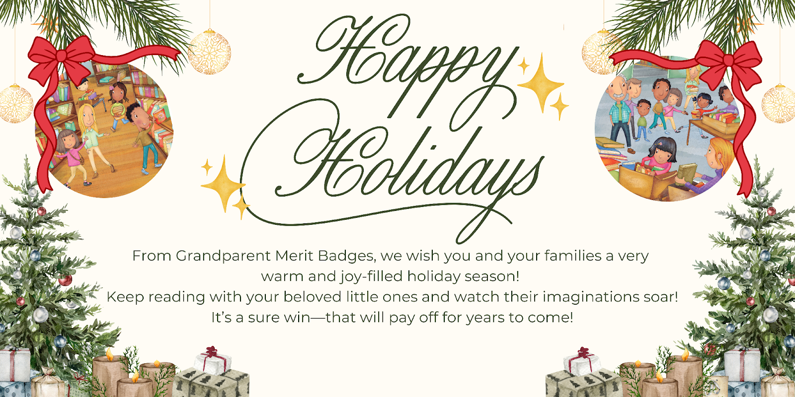 Happy Holidays from Grandparent Merit Badges