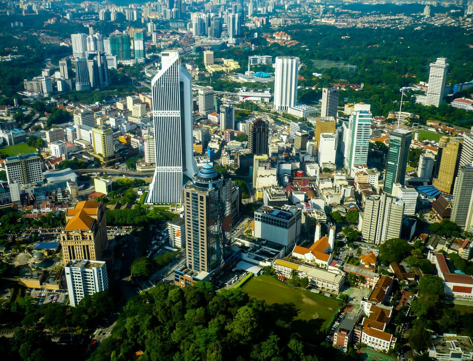 A Maybank tower at the city 