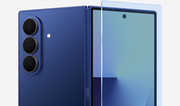 A blue Galaxy Fold 7 