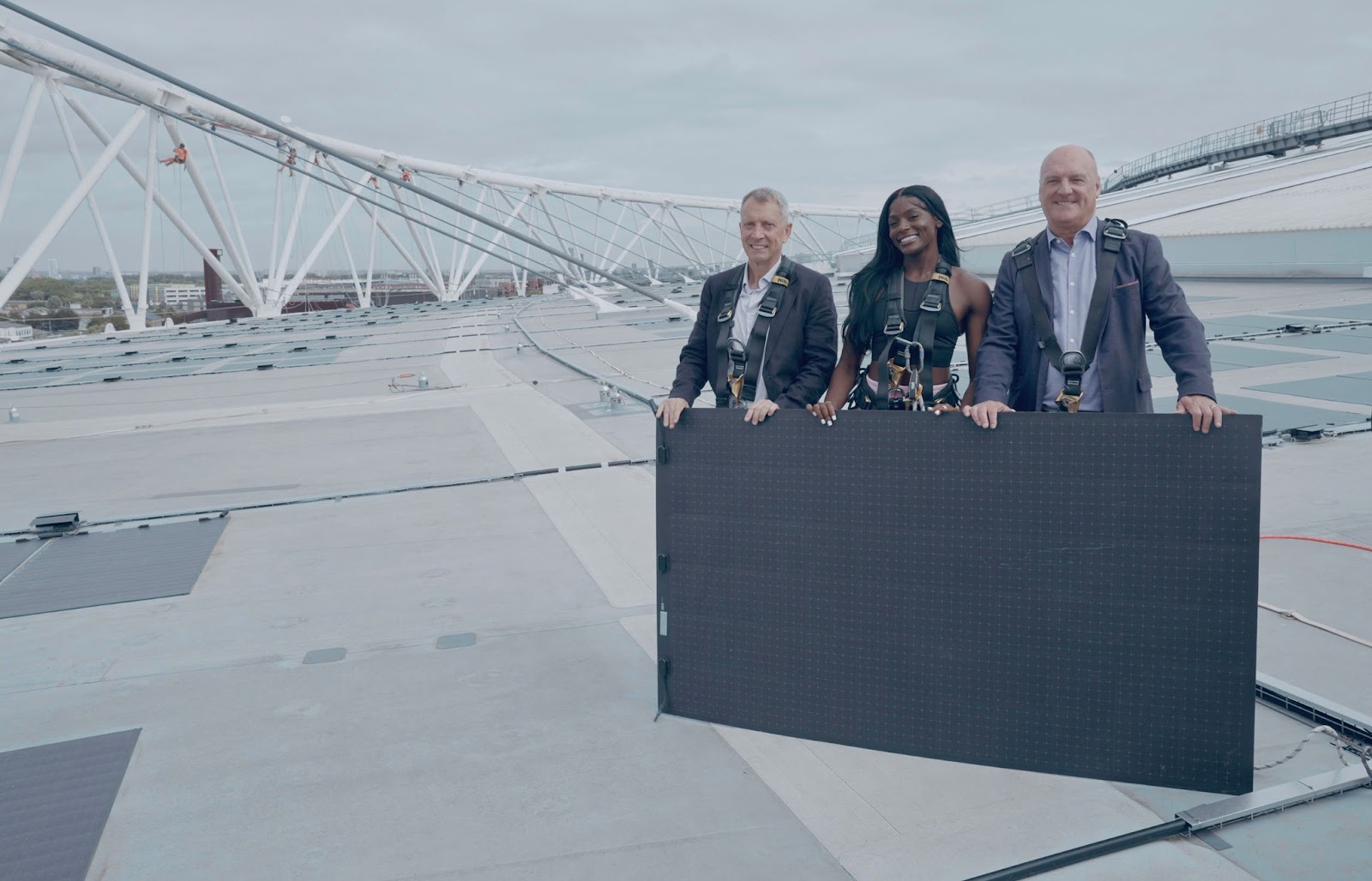 The ceremonial activation of the panels was attended by:Team GB athlete Daryll Neita, UK Athletics CEO Jack Buckner, London Stadium CEO Graham Gilmore