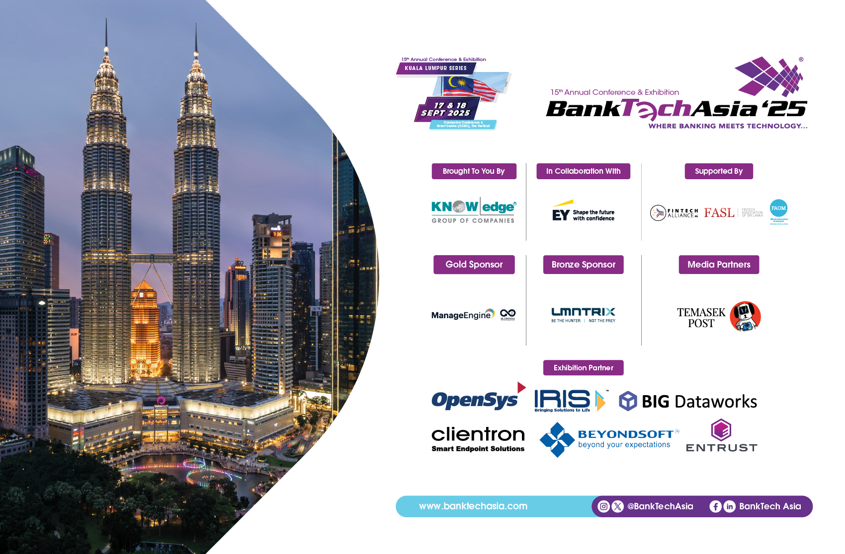 A poster of BankTech Asia 2025