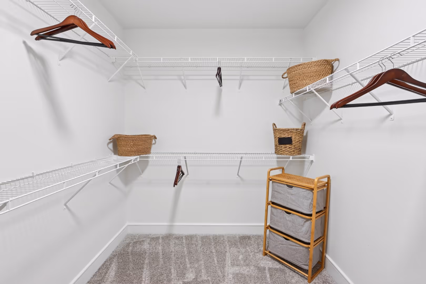 Bedroom Closet in 2 Bedroom Model at The William Apartments Tanglewood in Houston, TX