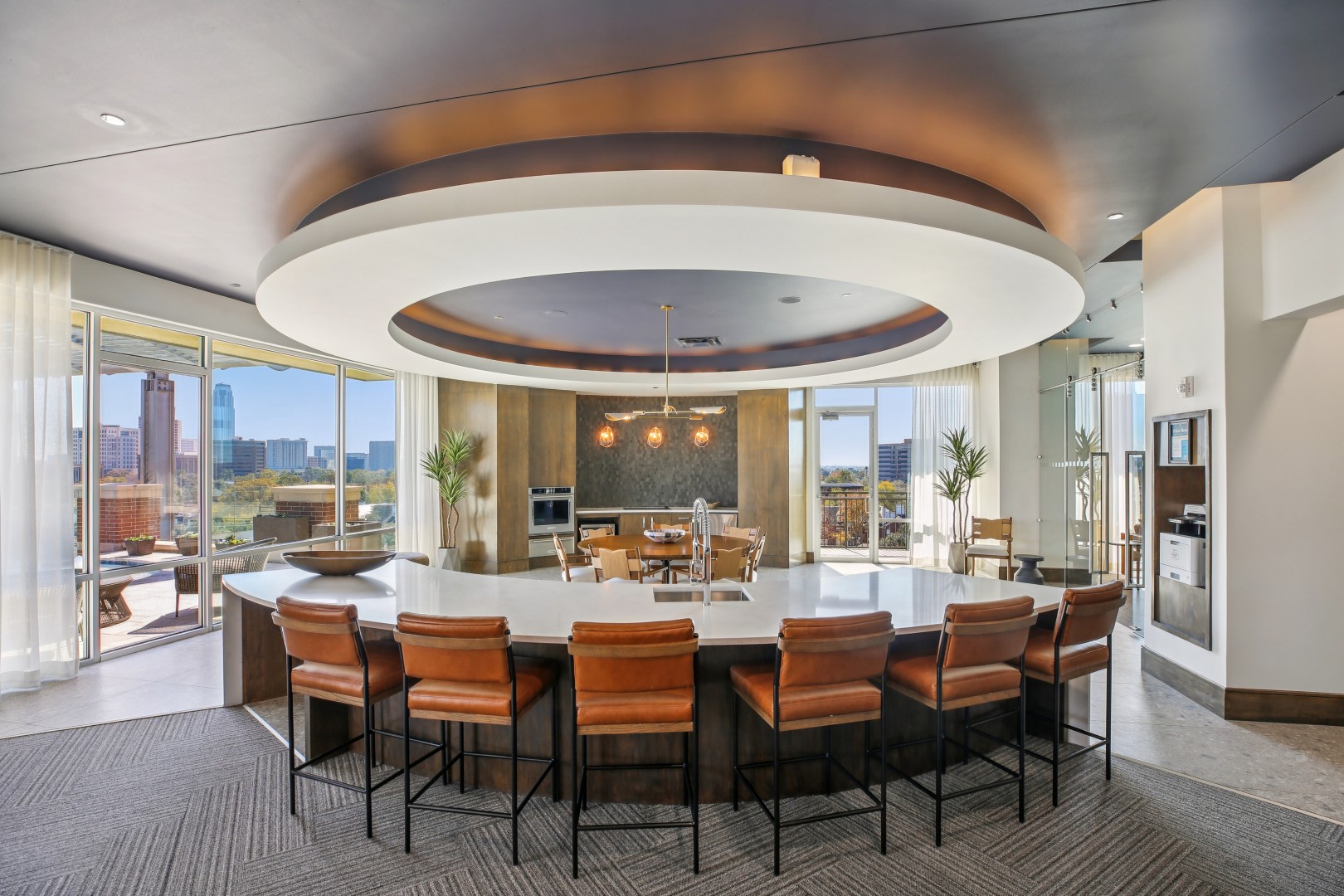 Community Clubhouse Seating View at The William Tanglewood in Houston, Texas