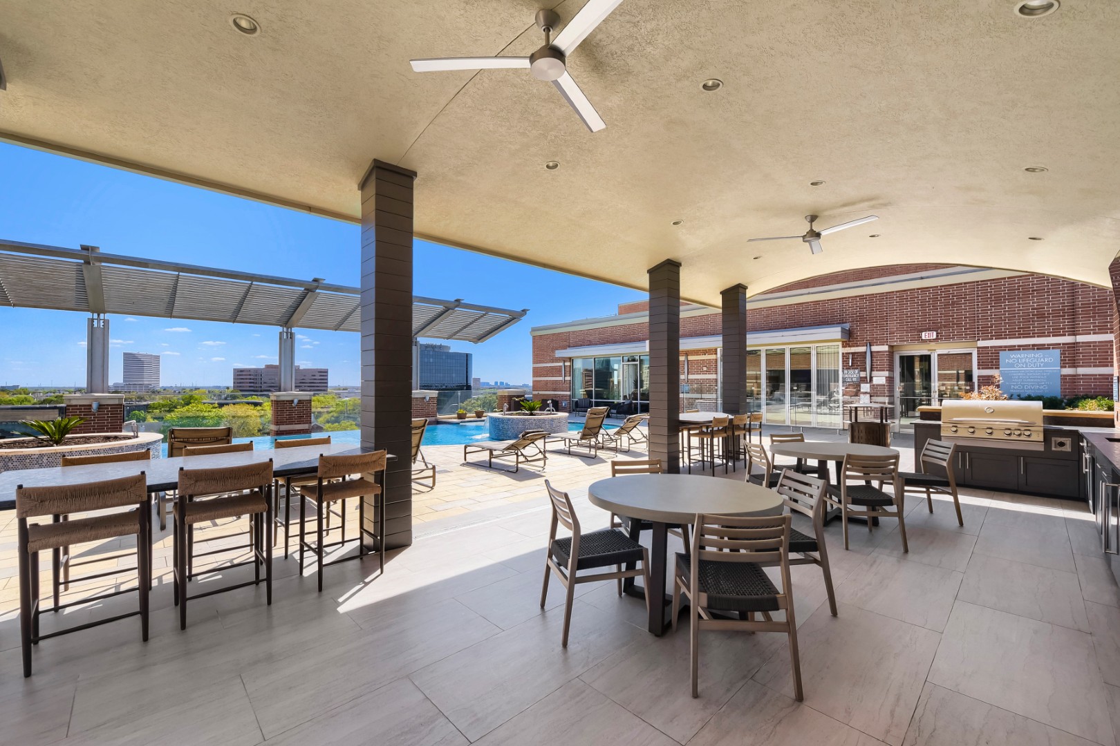 Rooftop Pool from Grilling Area at The William Tanglewood