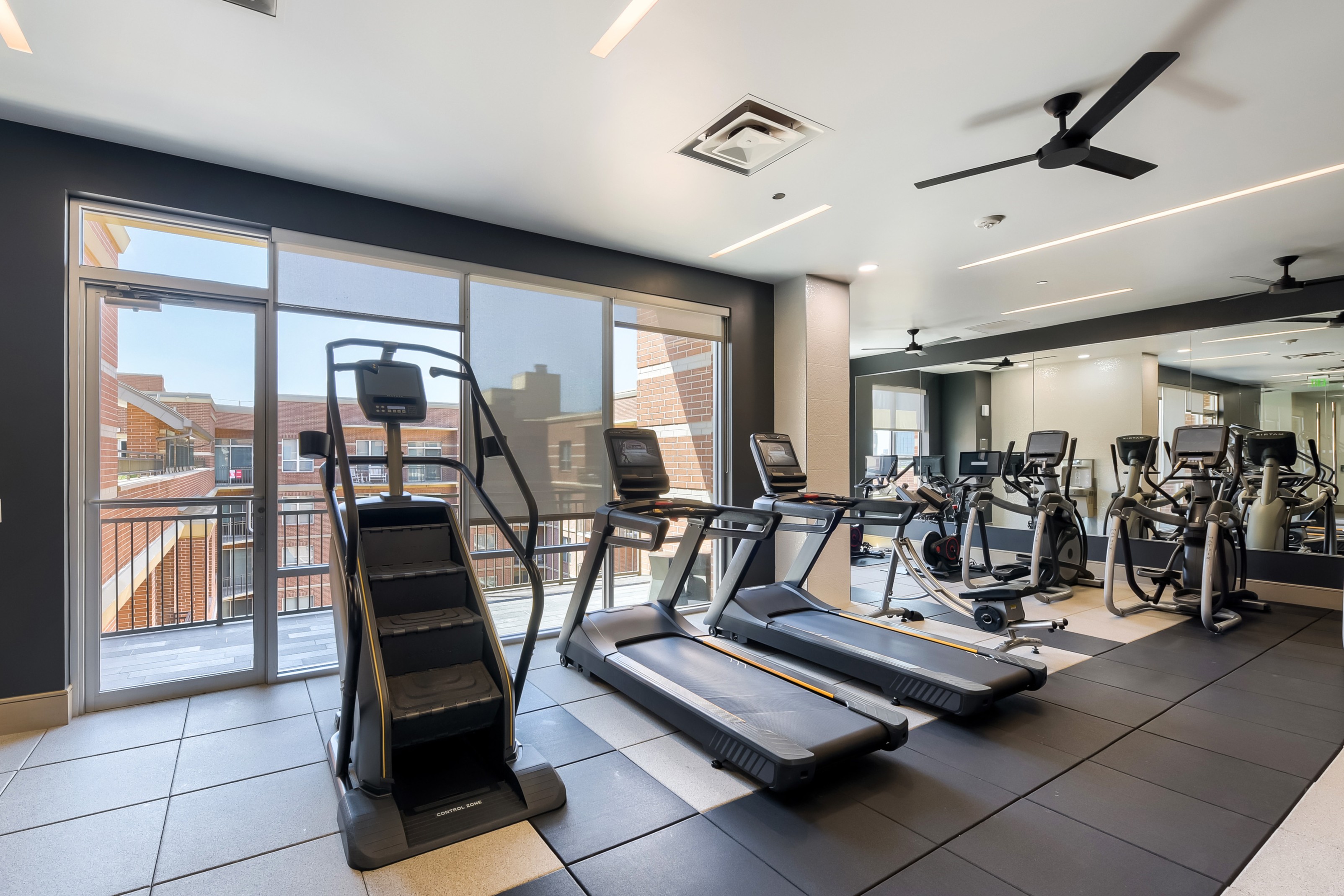 Fitness Center and Free Weights at The William Tanglewood in Houston, Texas