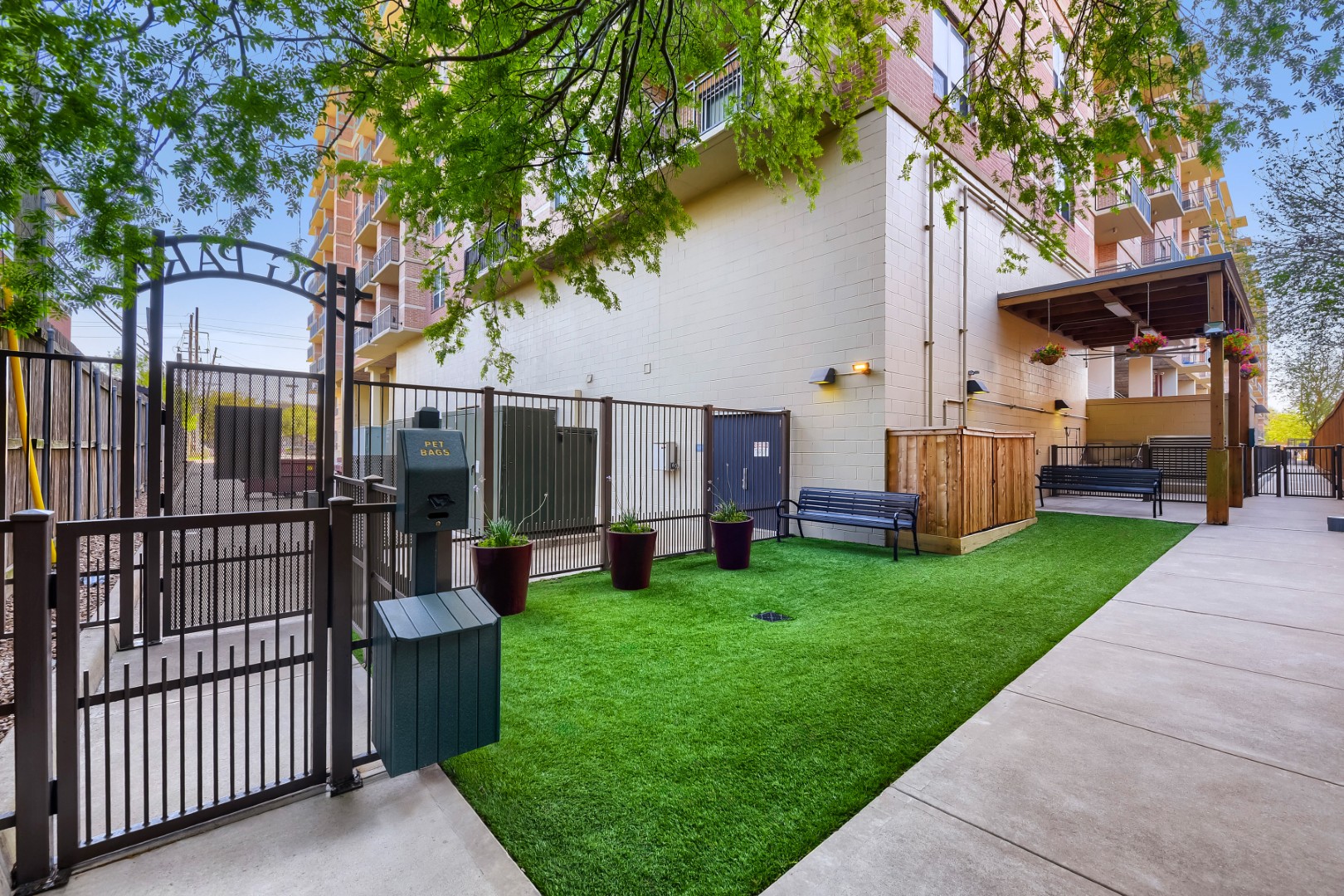 Fenced in Dog Park at The William Tanglewood Apartments in Houston, Texas, TX