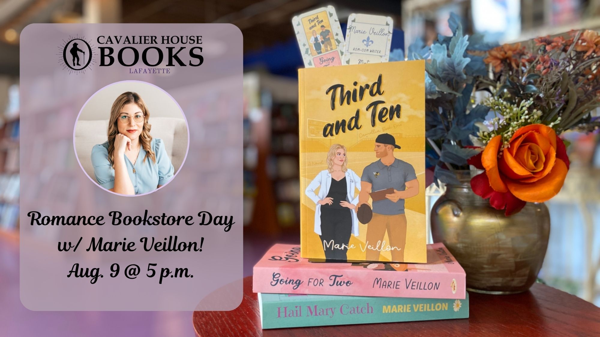 Bookstore Romance Day with Marie Veillon!
