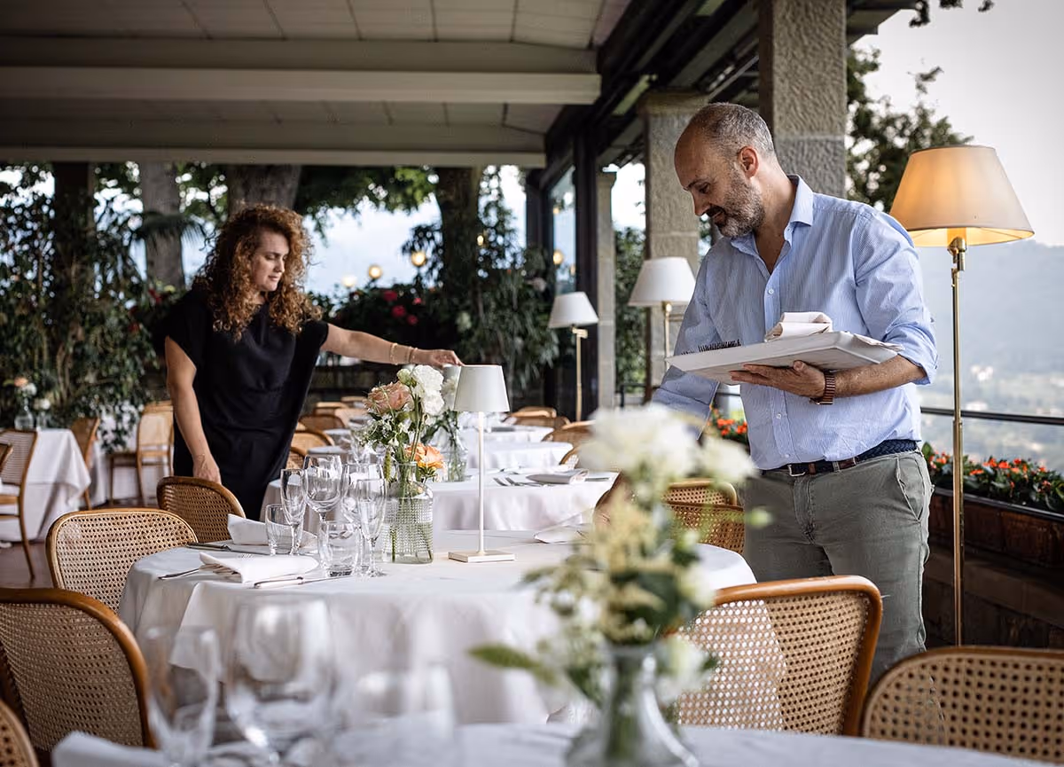 Carlotta e Billy co-proprietari del ristorante Il Pianone