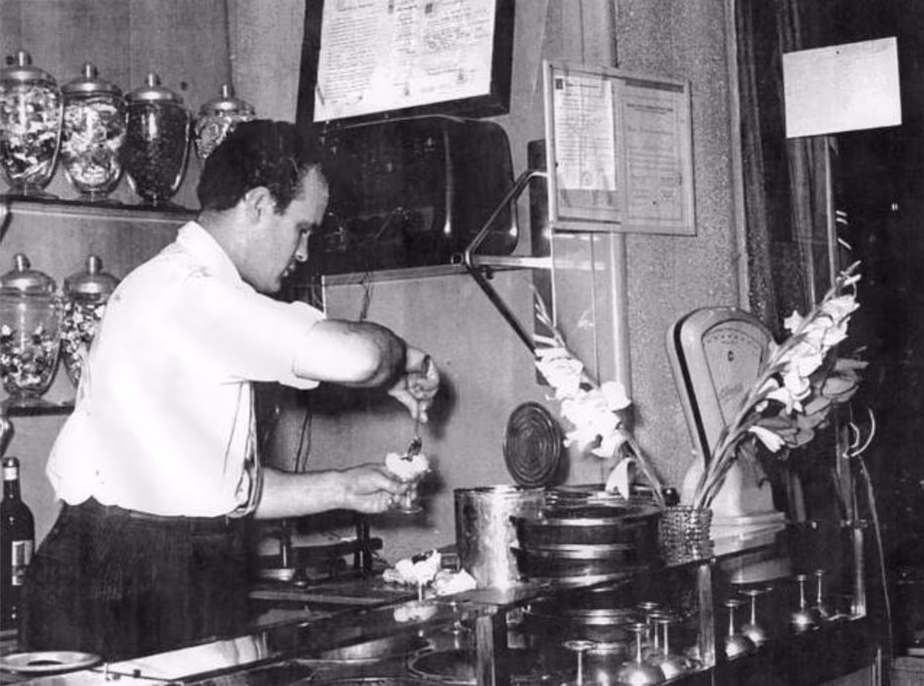 Enrico Panattoni, inventore della stracciatella negli anni 60.