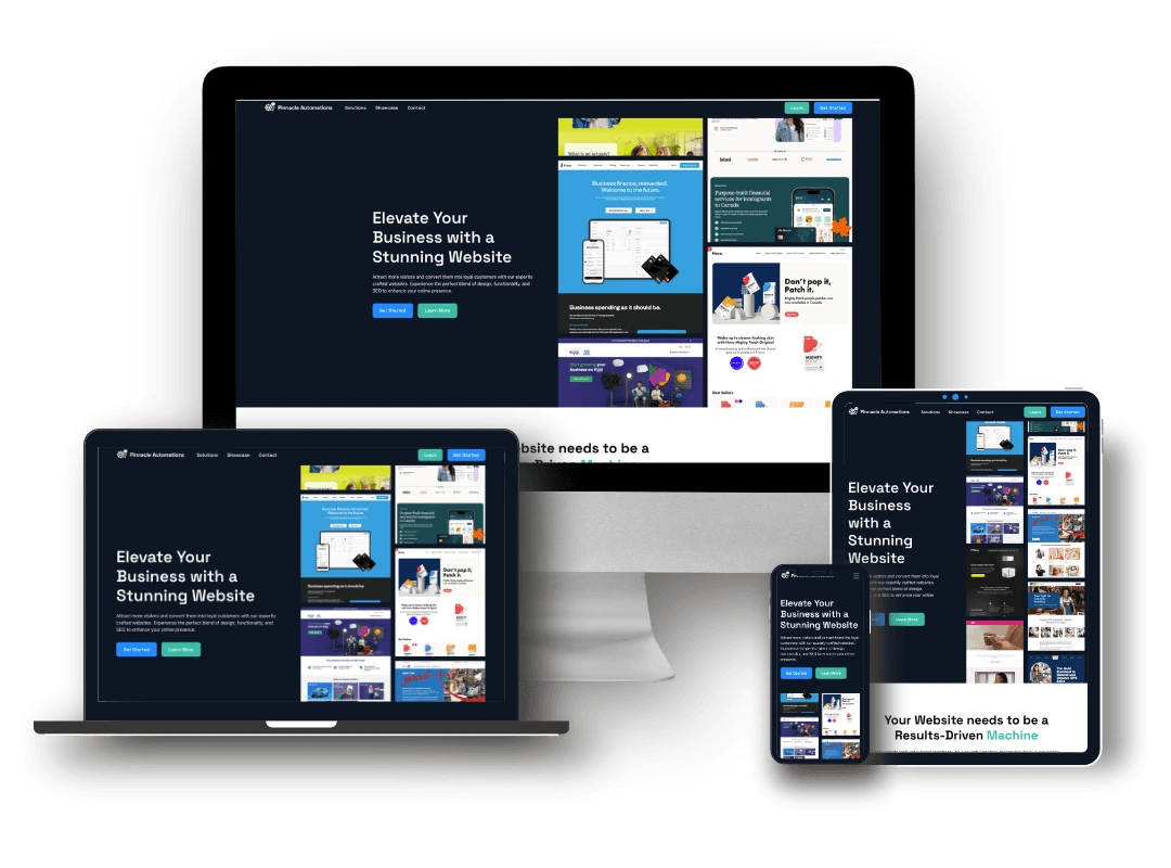 Response website on desktop tablet and mobile