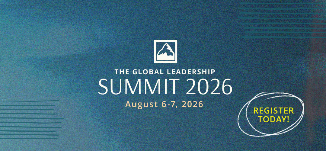 The Global Leadership Summit Event Branding Banner. Lead Where You Are.