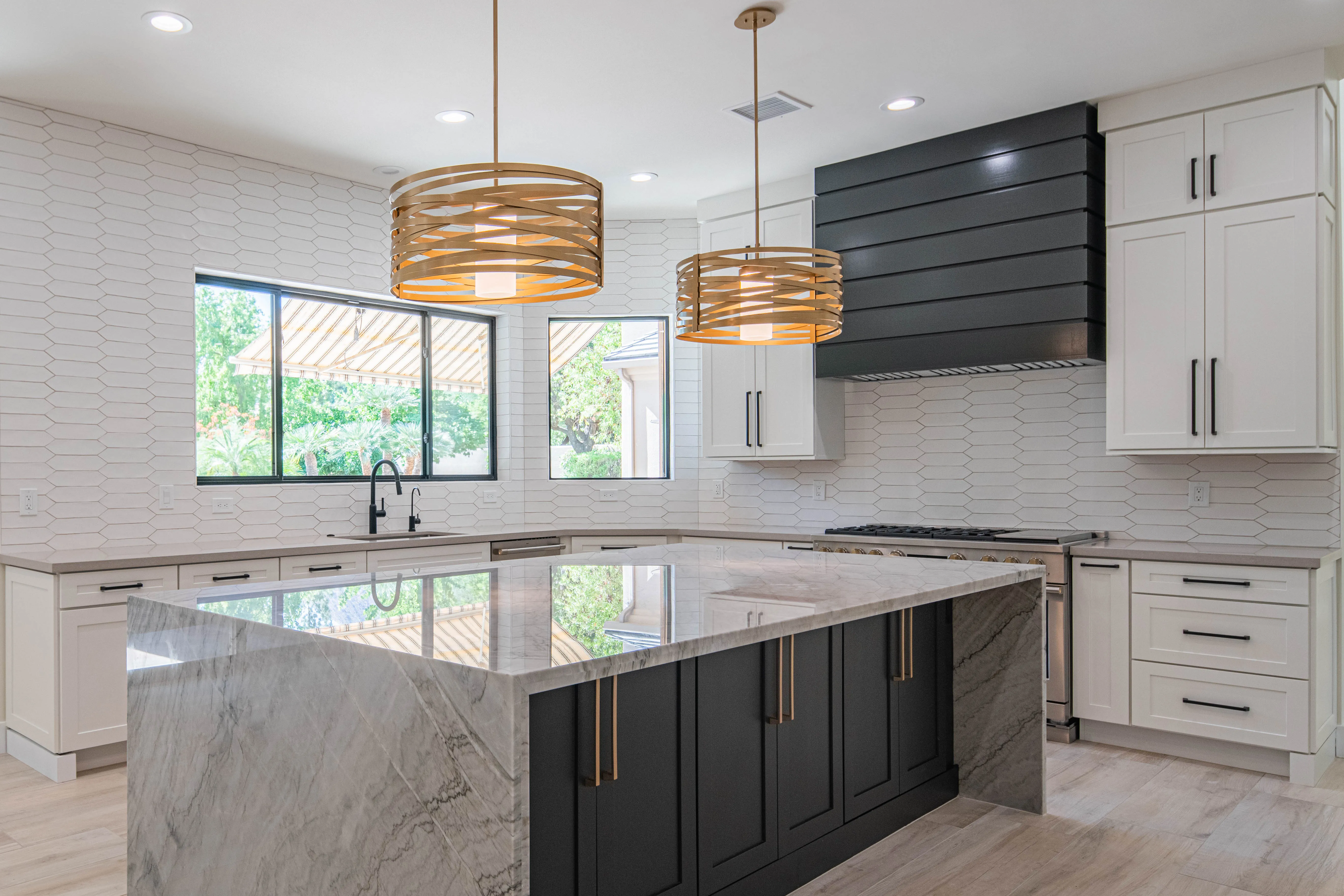 Picture of the Jones project kitchen island.
