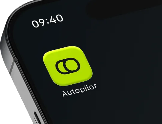 Phone screen showing the Autopilot app icon