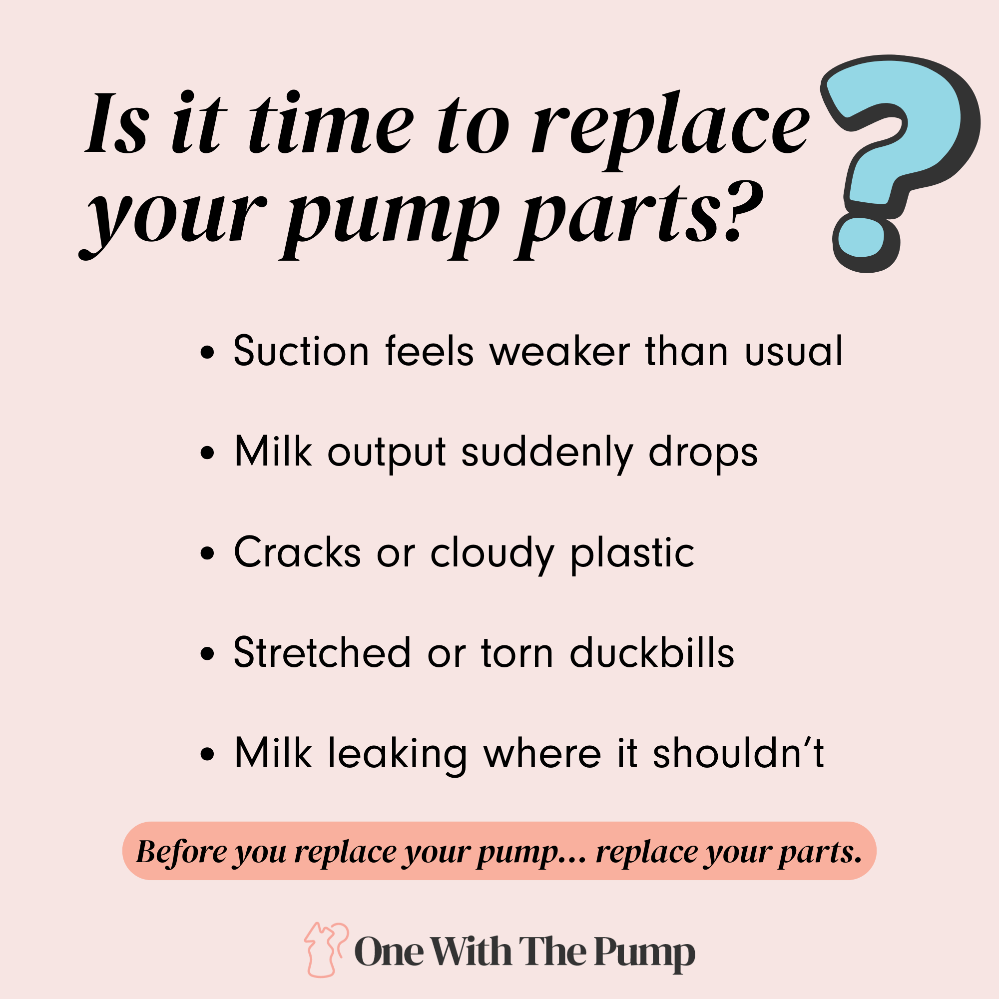 How Often To Replace Breast Pump Parts