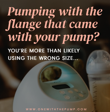 Spectra breast pump with text about flange sizing