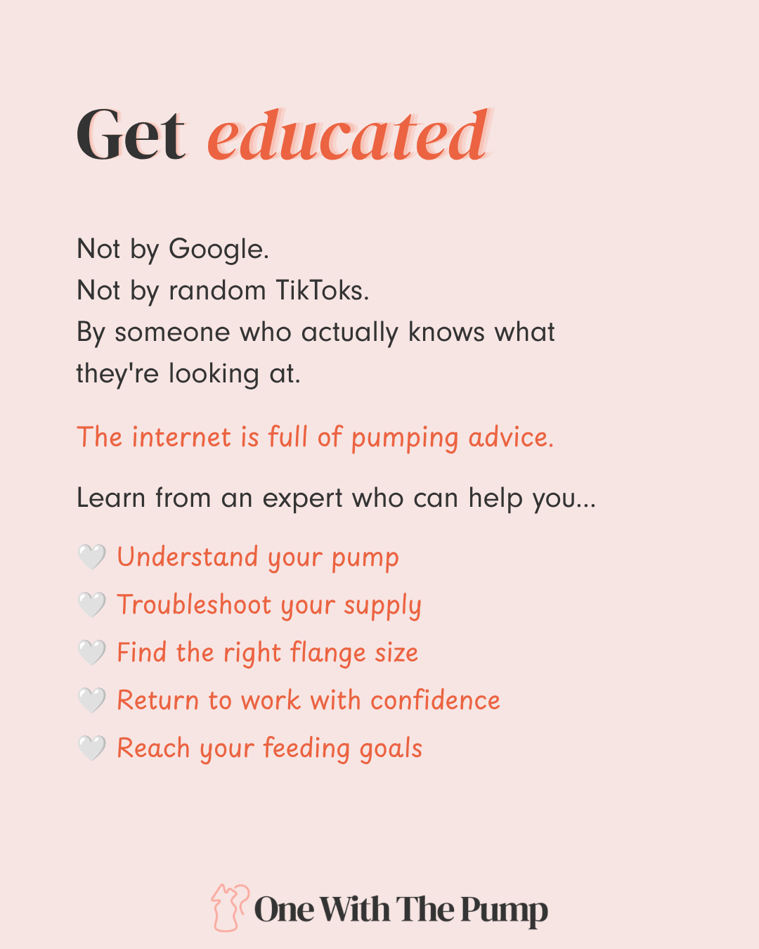 education and professional assistance for breastfeeding and breast pumping