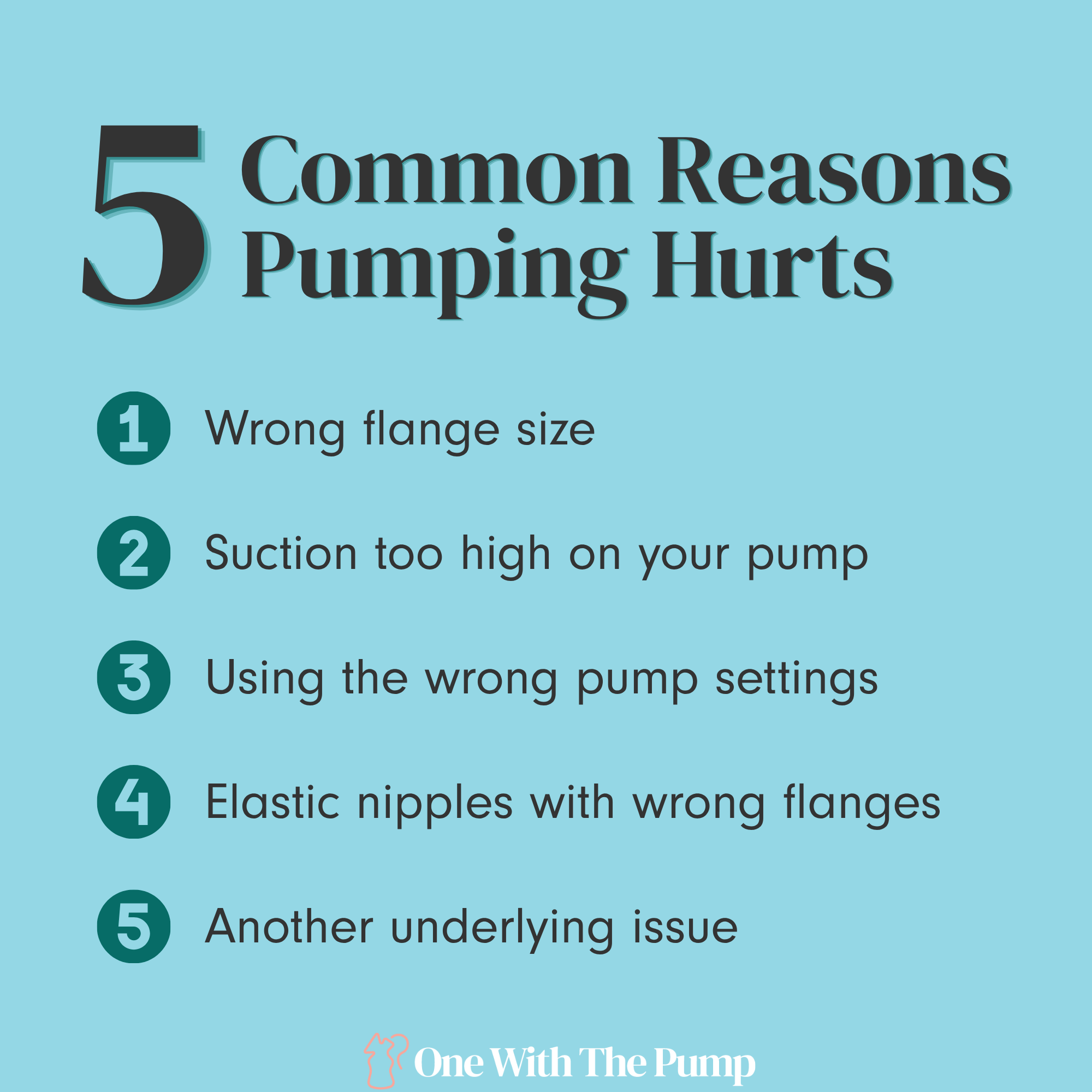 common reasons pumping hurts