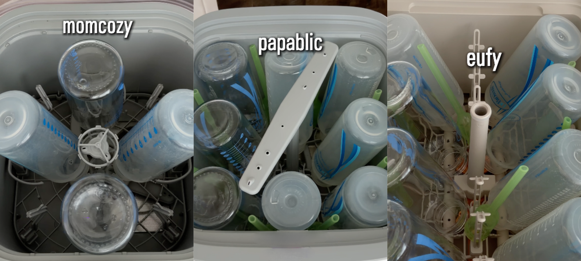 baby bottle washers capacity