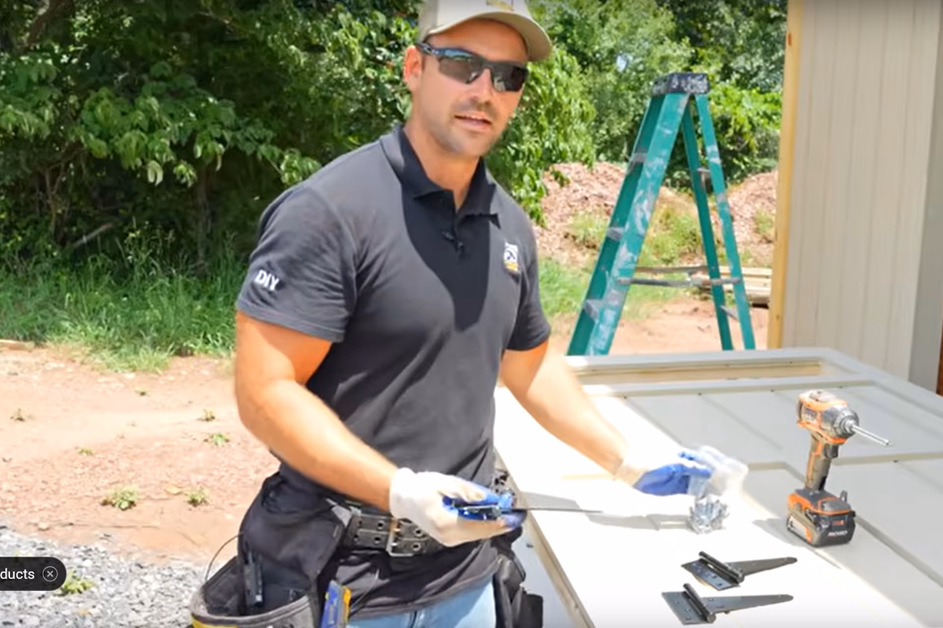 YouTuber, The Excellent Laborer, building the Best Barns Handcrafted Homestead XL.
