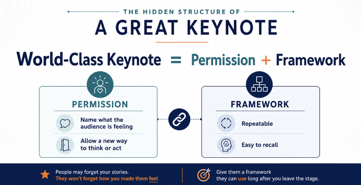 The hidden framework for speaking