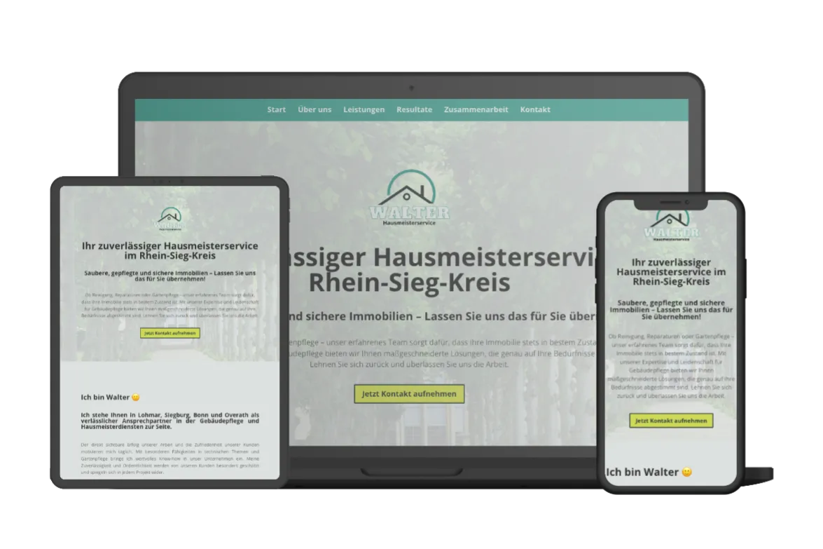 Mockup Hausmeisterservice