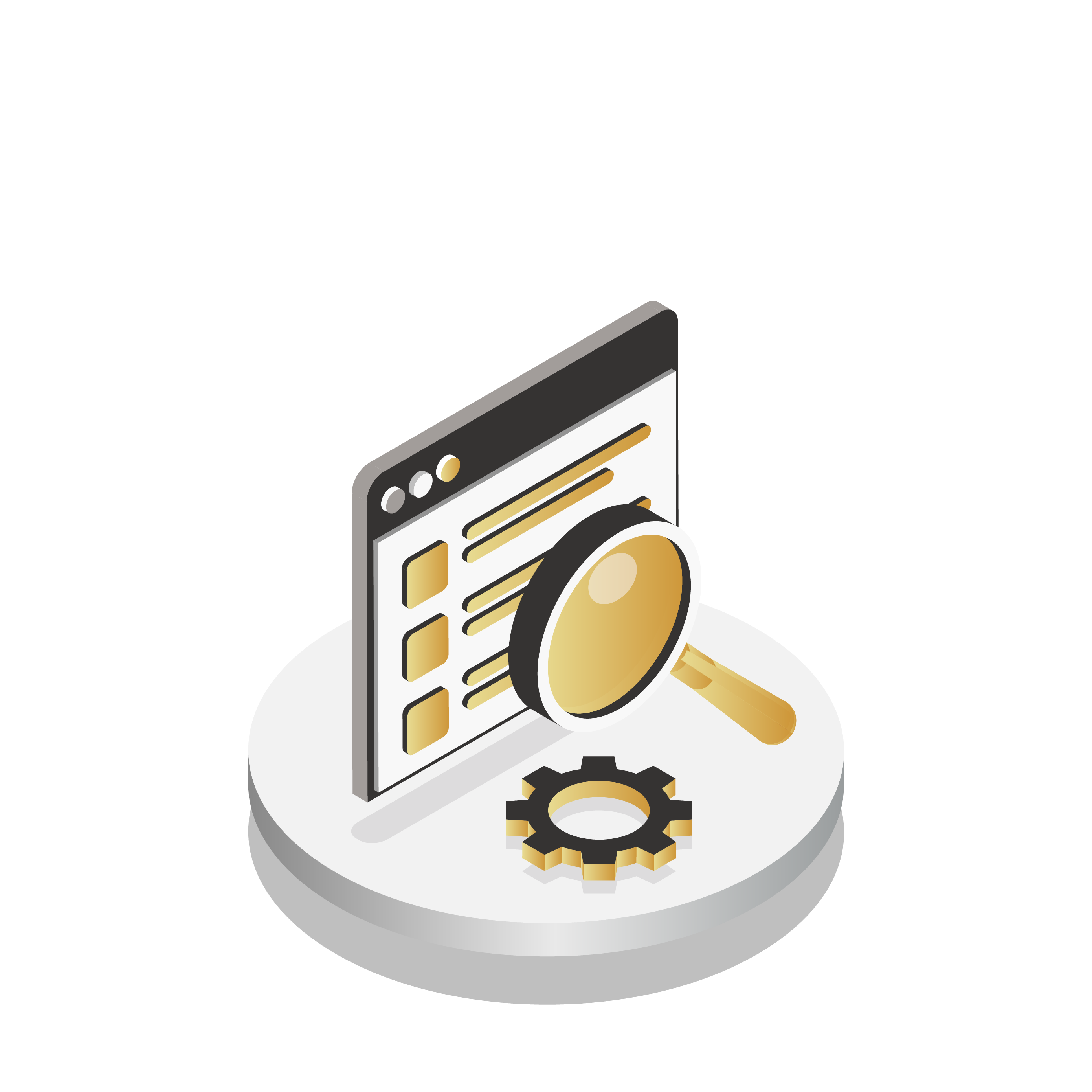 Illustation zeigt, dass Webseite nicht gefunden werden kann