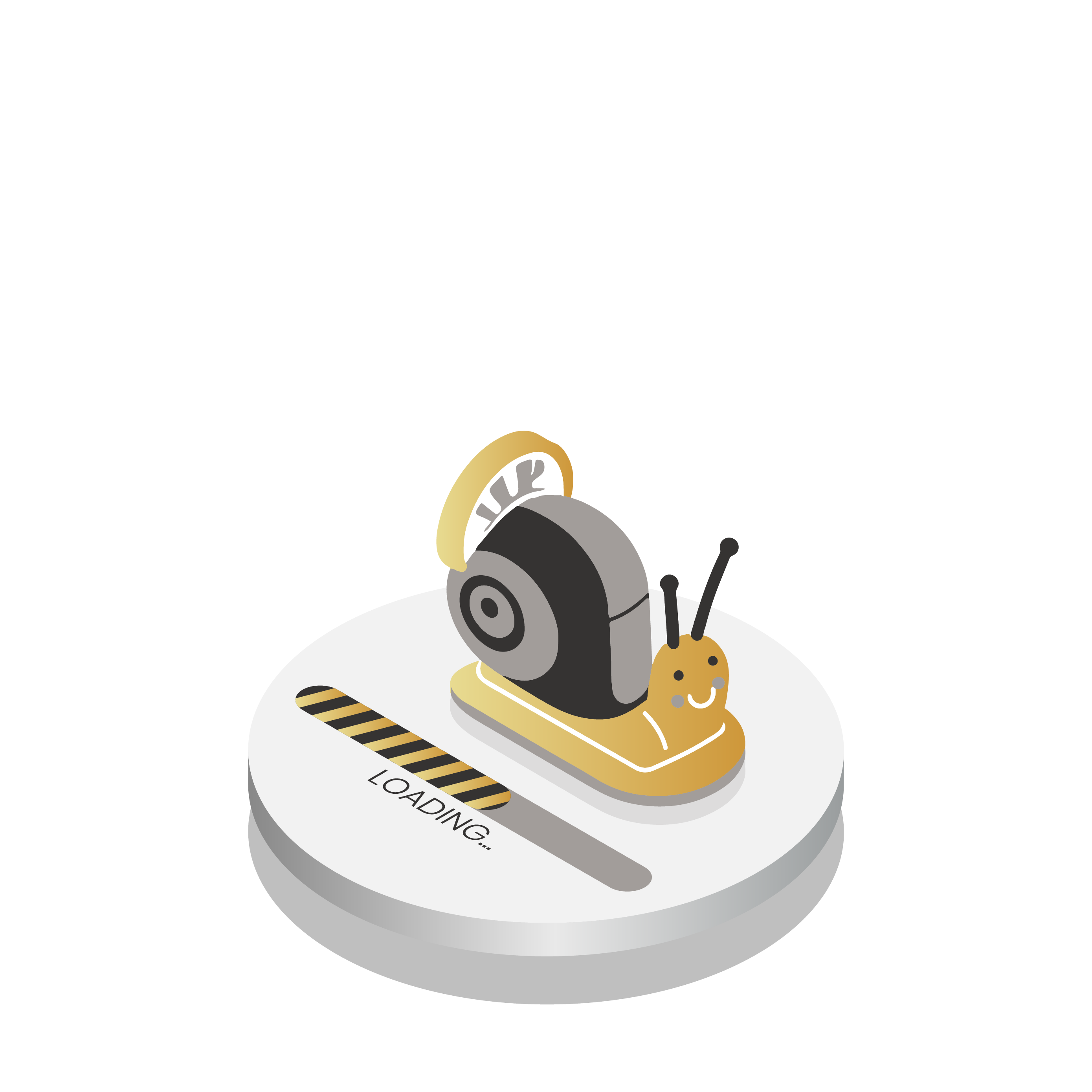 Illustation symbolisiert langsame Ladezeiten für Webseiten