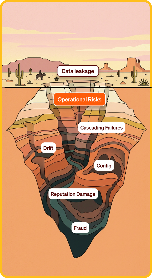 A diagram of the layers of a desert.
