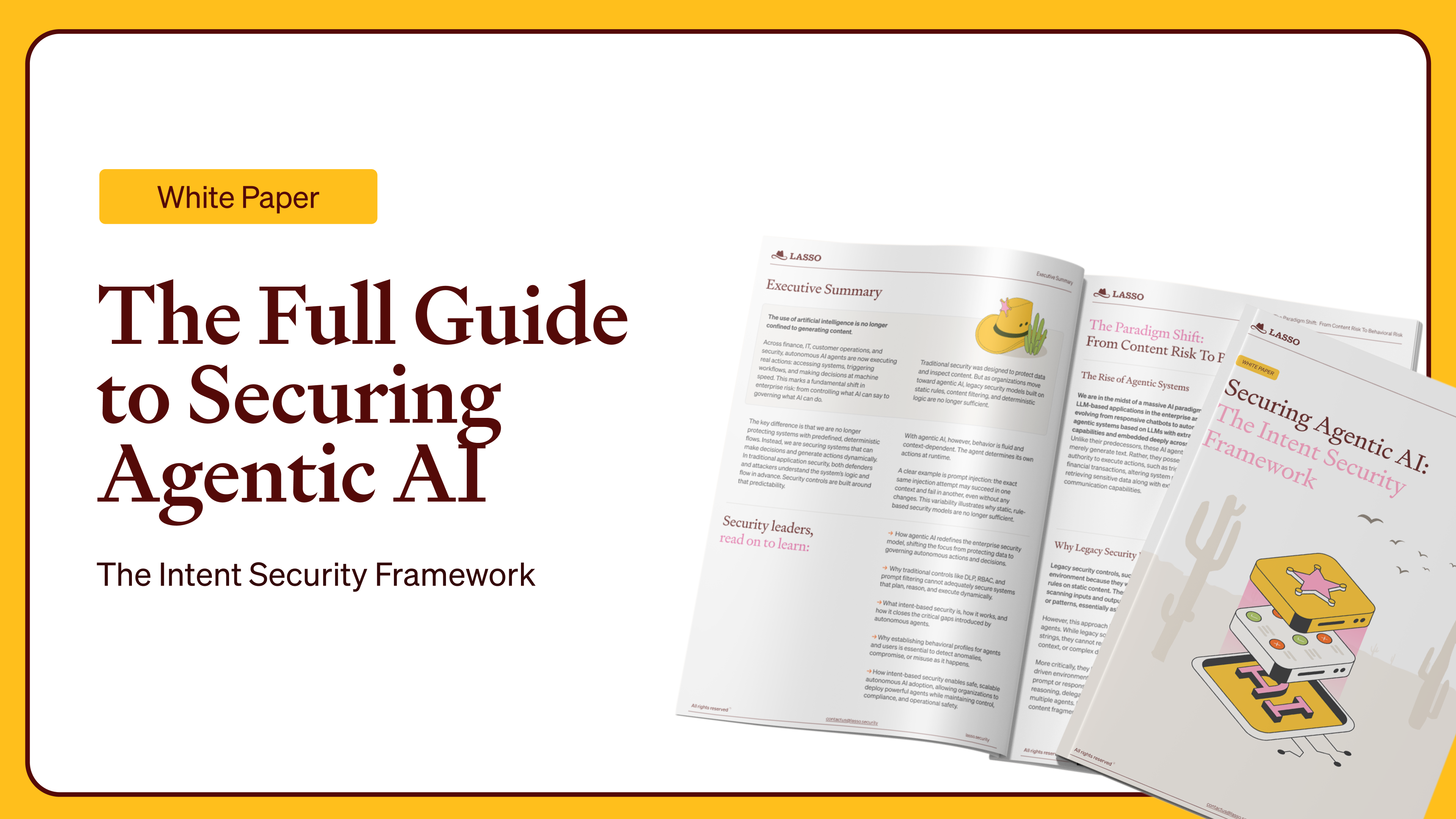 Securing Agentic AI: The Intent Security Framework
