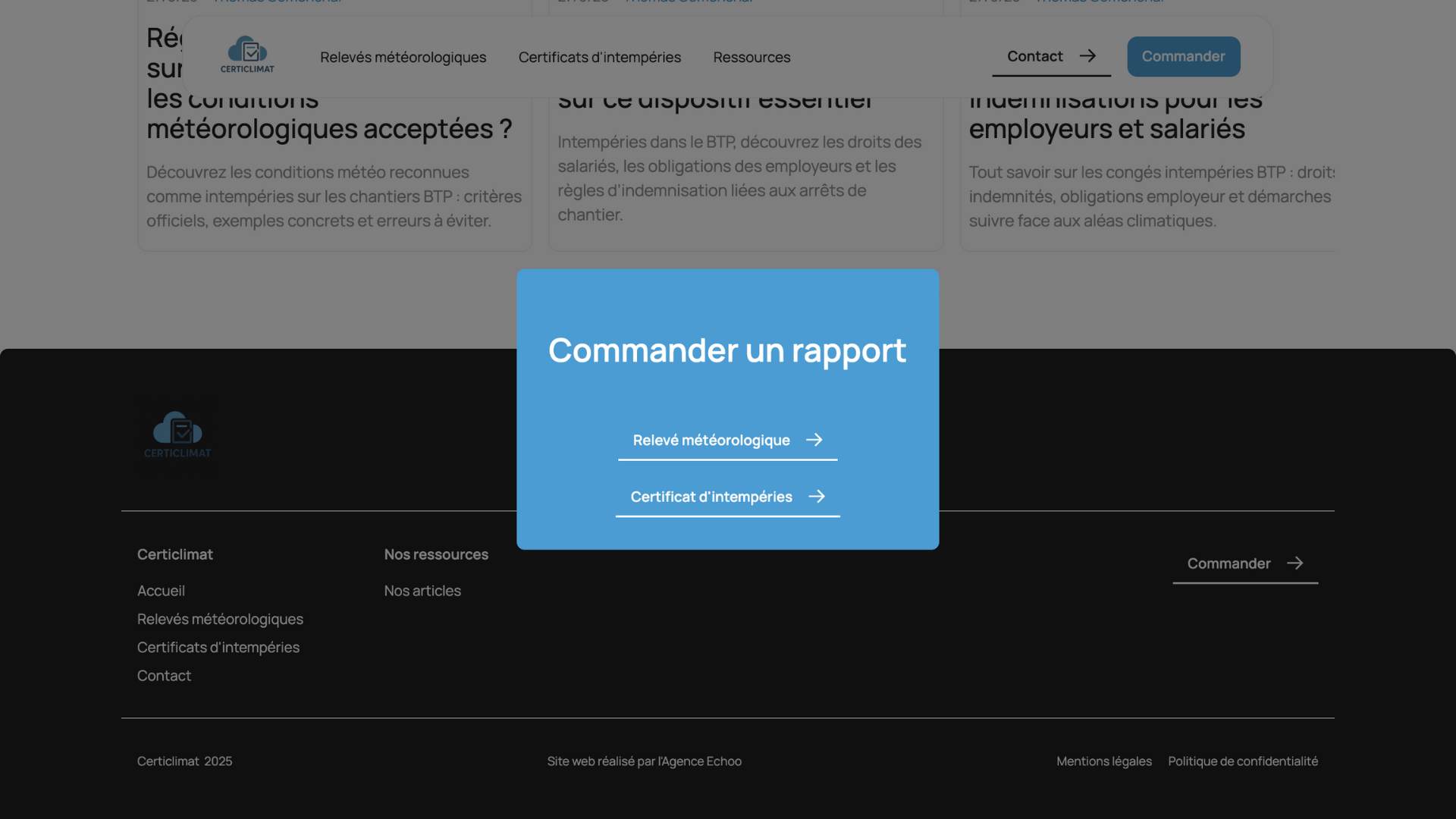 Site web Certiclimat