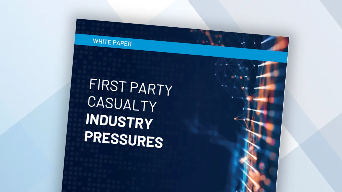 The First Party Casualty Industry Pressures white paper cover page